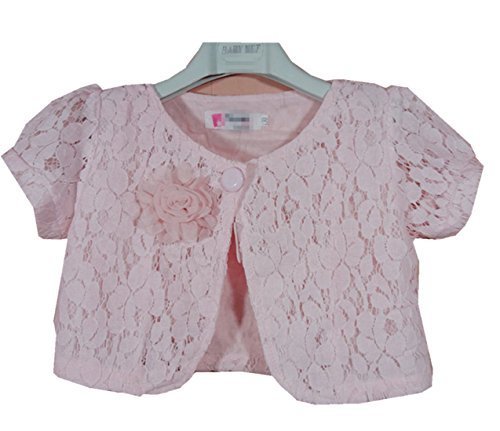 GoGokids　2016子ども服　子供フォーマル ふわふわケープ 女の子ボレロ 　キッズポンチョ 　レース 綿　 半袖 ボレロ 結婚式 七五三 発表会 披露宴 パーティ 誕生会 フラワーガール 子供 キッズ ベビー (110cm, ピンク),キッズ,ボレロ,