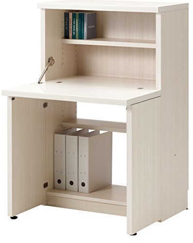 フナモコ 小型ライティングデスク 幅74.3×高さ113.8cm ホワイトウッド KDS-74D,小学生,学習机,人気