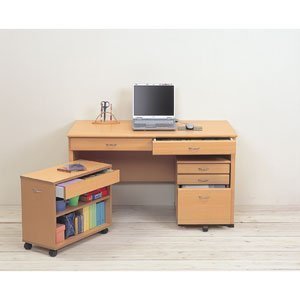 クロシオ システムデスク120 3点セット ナチュラル 25169,小学生,学習机,人気