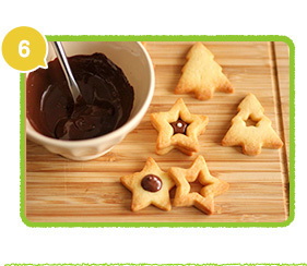 チョコを挟む,レシピ,子ども,クリスマス