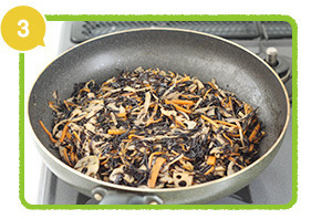 五目煮を煮る,レシピ,いなり,弁当