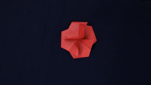 ,折り紙,バラ,折り方