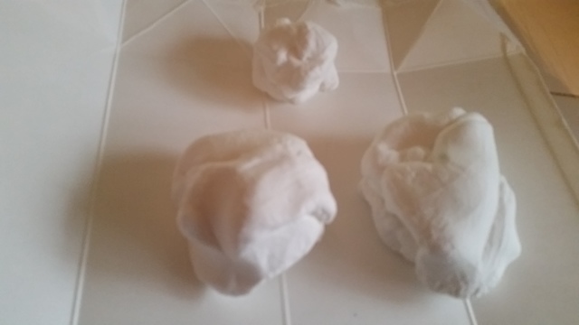 大・中・小の粘土(オリジナル),粘土,工作,鯉のぼり