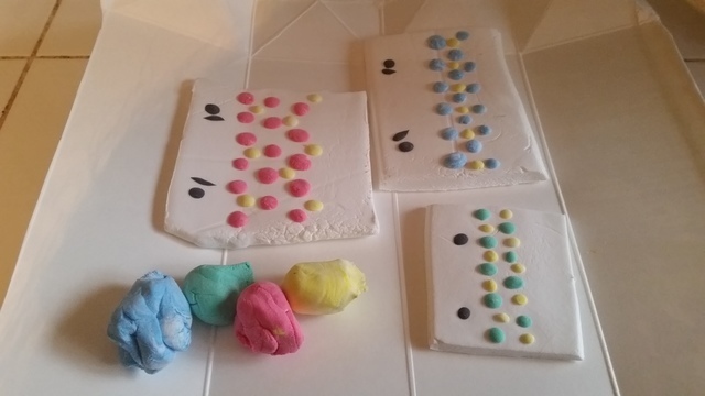 うろこ模様の付け方(オリジナル),粘土,工作,鯉のぼり