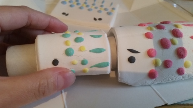 カーブの付け方(オリジナル),粘土,工作,鯉のぼり