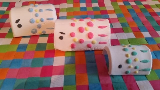 粘土で作った鯉のぼり(オリジナル),粘土,工作,鯉のぼり