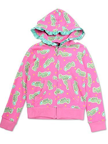 Logo＆Star柄パーカー 濃ピンク｜EARTHMAGIC ,女の子　,人気,ファッション