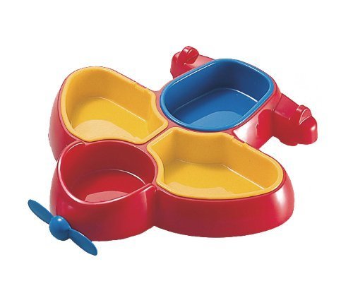 お子様食器 飛行機 ランチ皿 レッド 01701R,キッズ,プレート,食器