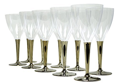 mozaik(モザイク) ワイングラス ゴールドステム 10個入り MZGLGO,ホームパーティー,食器,おすすめ