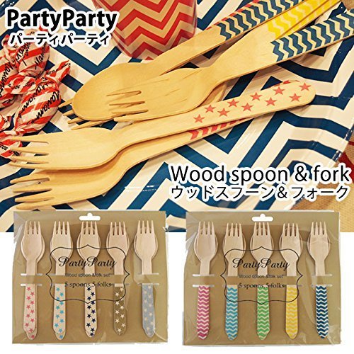 Party Partyウッドスプーン＆フォーク ＳＲ,ホームパーティー,食器,おすすめ