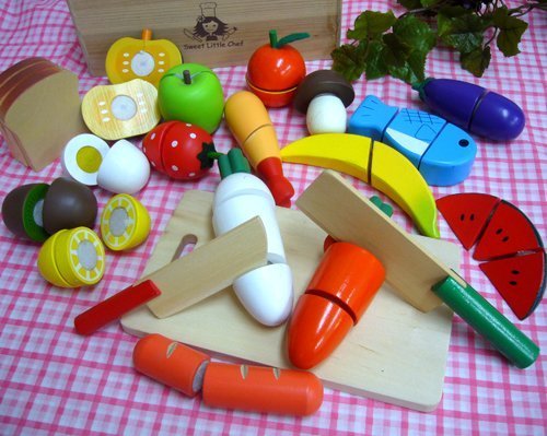 サクッと切れるままごと　木箱いっぱいセットDX　木のおままごと,兄弟,おもちゃ,おすすめ