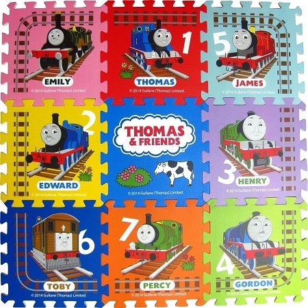 エムケイ エンタプライズ THOMAS&FRIENDS ジョイントマット 9枚セット,ジョイントマット,選び方,インテリア