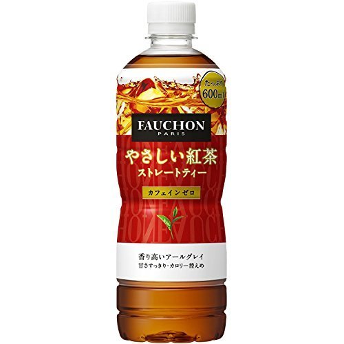 アサヒ飲料 フォション やさしい紅茶 ストレートティー 600ml×24本,妊婦,ノンカフェイン,おすすめ