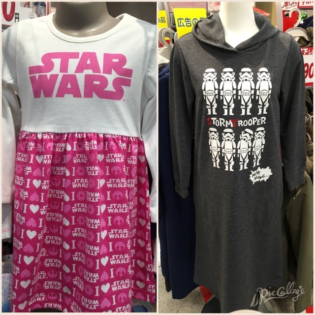 しまむらスターウォーズコラボ商品子ども服(女の子),しまむら,スターウォーズ,コラボ商品