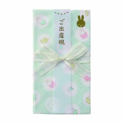 マルアイ ミッフィー ガーゼハンカチ金封 ブルー キ-MY10B,出産祝い,三人目,