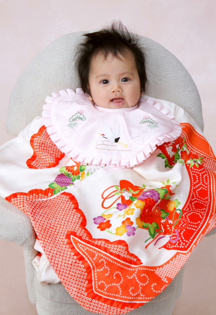 お宮参りの女の子,愛知県,神社,お宮参り