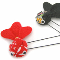 金魚のヘアピン,子ども,浴衣,小物