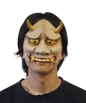 半面マスク 般若,節分,鬼,衣装