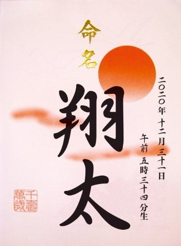 トミーアルバム 命名紙 TRU-500 誕生したわが子への命名用に,内祝い,食べ物,