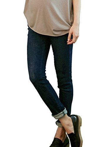 Angeliebe エンジェリーベ P ・ パンツ ストレッチ デニム スキニー 7号 T インディゴ ブルー,マタニティ,ブランド,