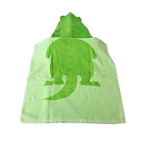 子供用 バスタオル 柔らかい かわいい 恐竜 GF-269 グリーン,バスローブ,子供,