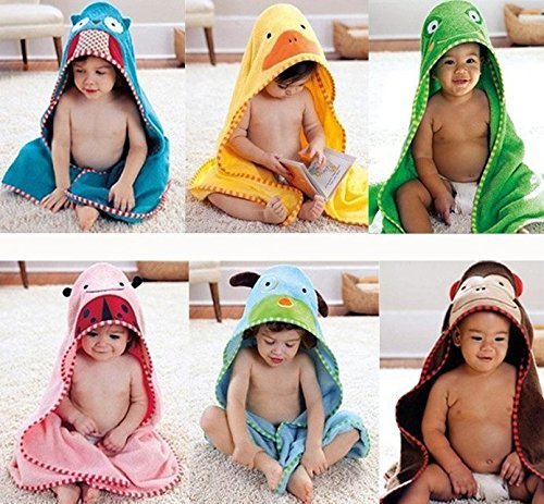 アニマル おくるみ 子供 タオル キッズ バス ローブ 動物 ポンチョ マント かわいい 記念 写真 出産 祝い プレゼント (アヒル),バスローブ,子供,