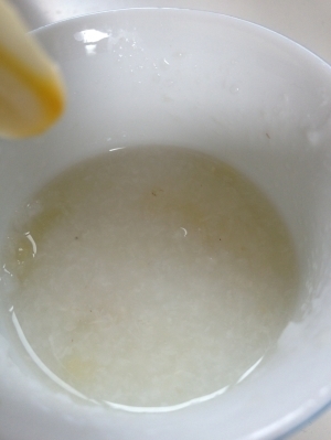 離乳食初期、じゃがいものお粥,離乳食,おかゆ,