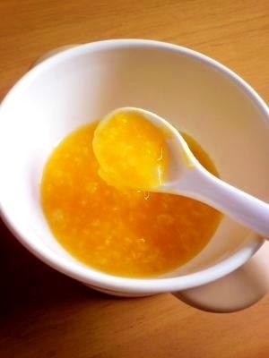 【離乳食（初期）】カボチャがゆ,離乳食,おかゆ,