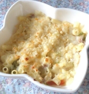 離乳食後期～☆鮭とじゃがいものマカロニグラタン,離乳食,グラタン,