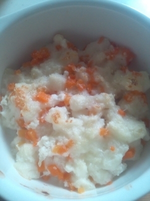 離乳食☆鶏ささみとにんじんのパングラタン,離乳食,グラタン,