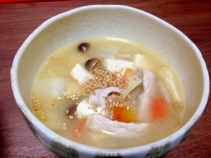 我が家の豚汁～たっぷり野菜がとれる栄養満点～,離乳食,ごぼう,