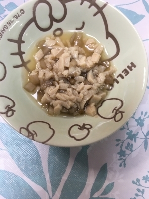 離乳食完了期☆高野豆腐と細ごぼうの煮物(*^^*),離乳食,ごぼう,