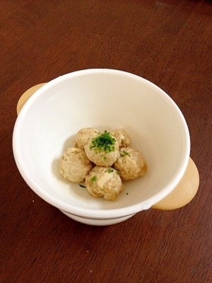 ゴボウたっぷり鶏だんご☆離乳食,離乳食,ごぼう,