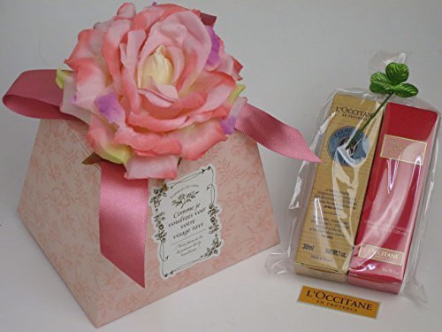 ギフト フラワーボックス　ロクシタン ハンドクリーム　２本セット　シア＋ローズ　当店オリジナル！,出産祝い,ママ,