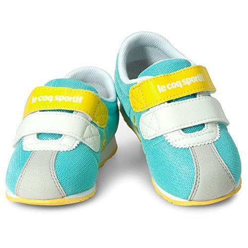 ルコック(le coq) キッズ モンペリエ III NY F（エメラルドグリーン/イエロー） QEN-7105GY GYL Eグリーン/イエロー 17.5cm,子ども,靴,