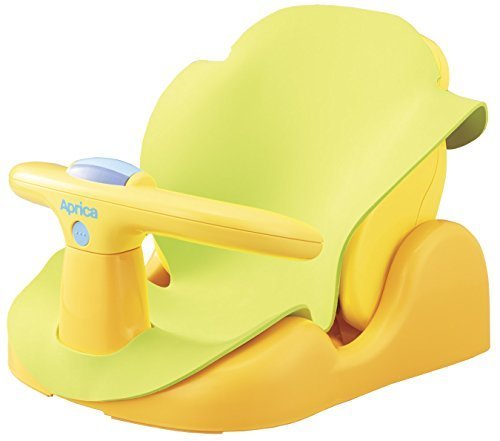 Aprica (アップリカ) バスチェア はじめてのお風呂から使えるバスチェア YE 91593 【パーツ取り外し可&やわらかマット付き】,沐浴,いつまで,