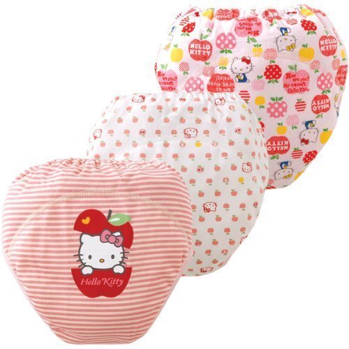 (チャックル) chuckle 中股 4層 ハローキティ トレーニングパンツ 3枚組 ピンク 90cm T4031E-90-20,トイレトレーニング,いつから,体験談