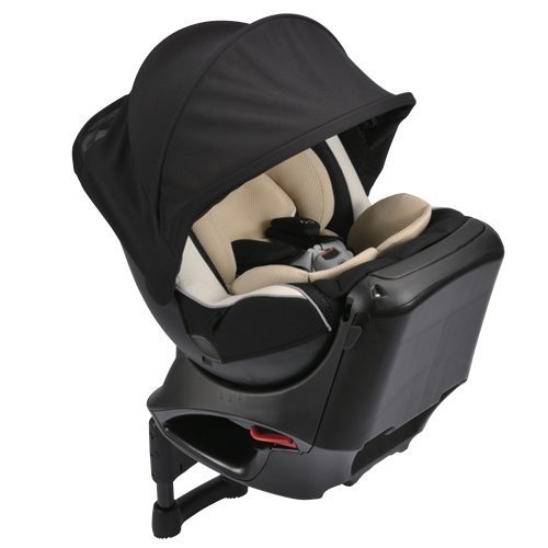 カーメイト エールベベ クルットNT2プラウド 新生児から4歳用チャイルドシート(サンシェード付360度回転型) ヘーゼルブラック,チャイルドシート,おすすめ,