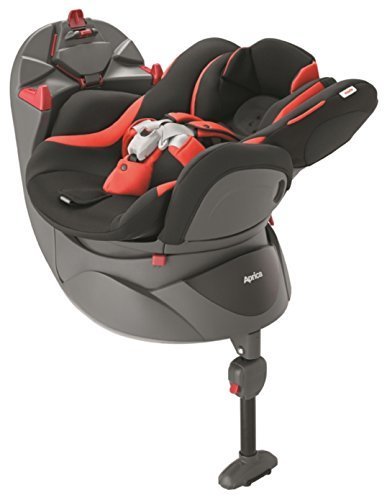 Aprica (アップリカ) 回転式チャイルドシート ディアターン プラス バウンシングブラックBK ベッド&イス型3ステップタイプ 【やわらかクッション搭載】(取付説明DVD付き) 93089,チャイルドシート,おすすめ,