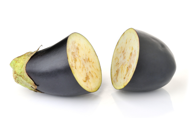 変色し始めているなす,離乳食,なす,