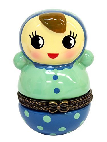 ポタリーミニケース （ドール×乳歯ケース×ブルー） MIPODTBL,乳歯,保存,ケース