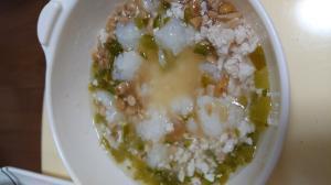 離乳食中期 ささみと納豆粥,離乳食,ピーマン,