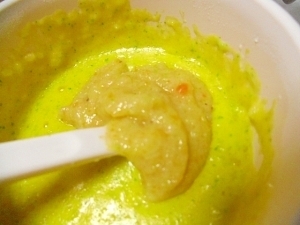 離乳食　初期　さつまいもとにんじんのおかゆ ,離乳食,にんじん,