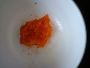 離乳食初期にんじんみかん,離乳食,にんじん,