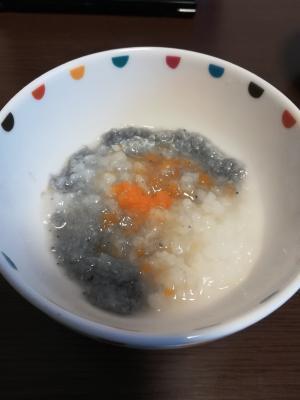 離乳食初期★しらすとにんじんのおじや,離乳食,にんじん,
