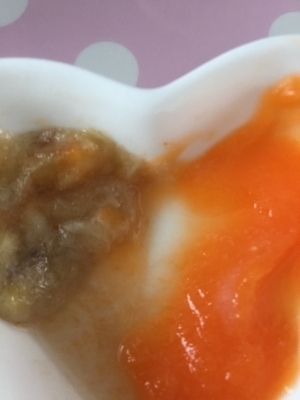 離乳食初期♪バナナとにんじん,離乳食,にんじん,