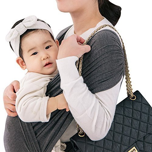 コニー ぐっすり 抱っこひも シンプル ビップシート ベビーキャリア スリング シンプル 軽い 軽量 コンパクト お出かけ 楽な 簡単 安全 抱っこ紐 (チャコルグレー) (L),抱っこ紐,