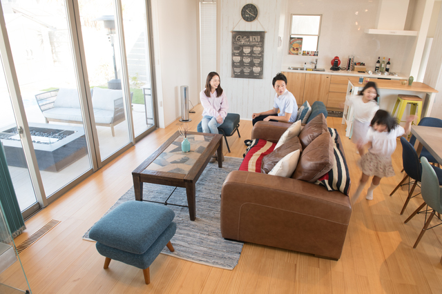 幸せな4人家族,住まい,購入,