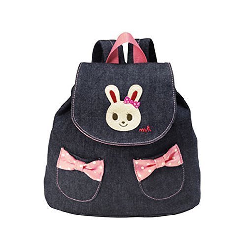 MIKIHOUSE(ミキハウス)うさこ＆リボン デニムベビーリュック －－－,インディゴブルー（33）,ベビーリュック,