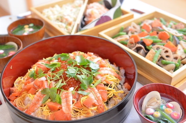 お祝いのちらし寿司,初節句,